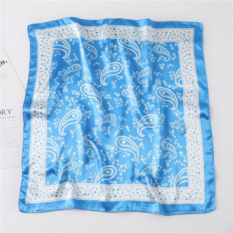 Women's New Small Square Retro Cashew Professional Scarf Women's New Small Square Retro Cashew Professional Scarf